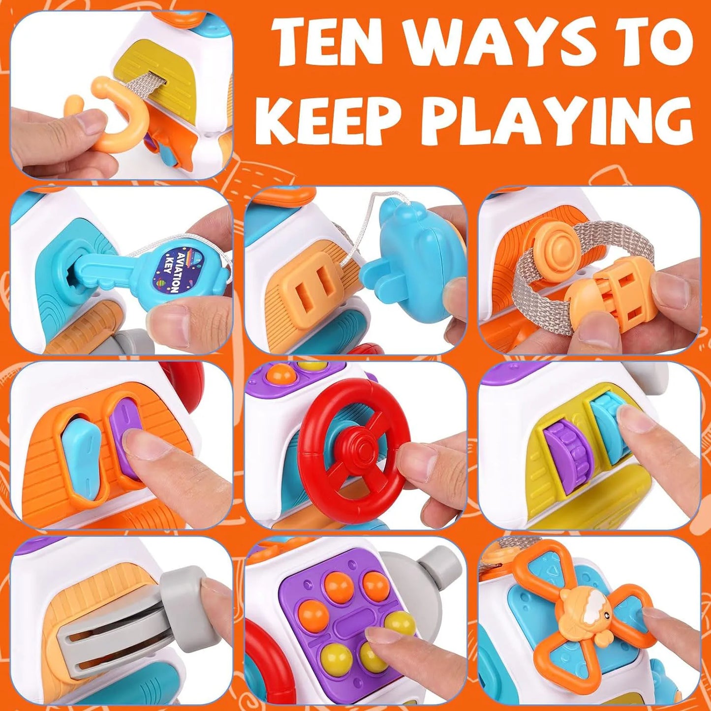 Hexababy, jouets sensoriels Montessori pour tout-petits, activités d'apprentissage éducatives