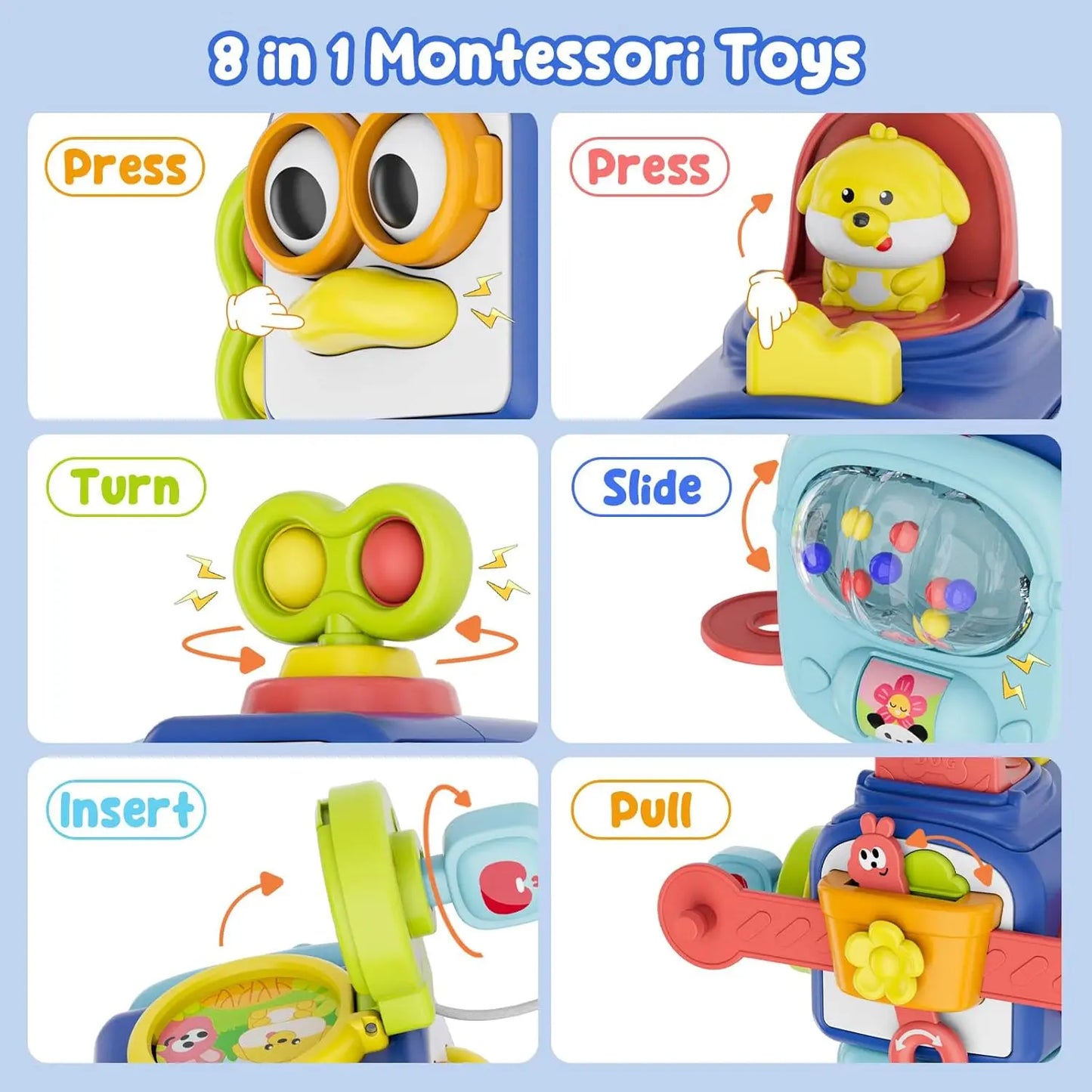 Hexababy, jouets sensoriels Montessori pour tout-petits, activités d'apprentissage éducatives